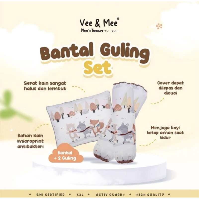 Vee &amp; Mee Bantal Guling Set Bayi &amp; Anak