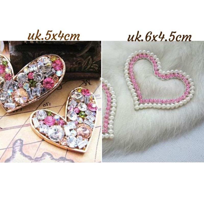 diy bentuk love diamond / love pearl / bahan deco case hp