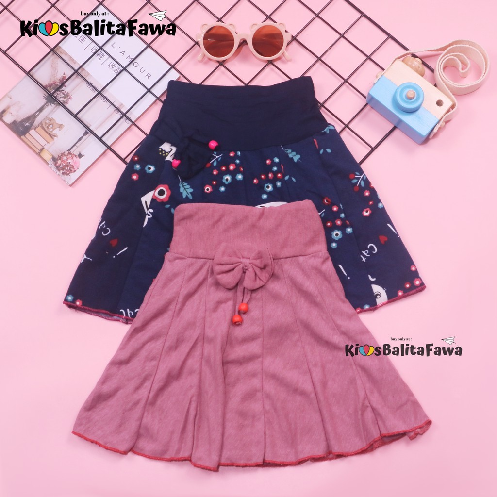 Rok Cassie uk 1-2 Tahun / Rok Anak Perempuan Murah Skirt Pendek Polos Grosir Pakaian Fashion Import