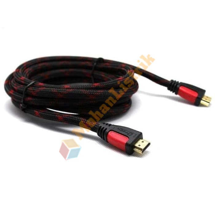 Kabel Hdmi 3M 3 Meter Serat Jaring Hdmi to Hdmi