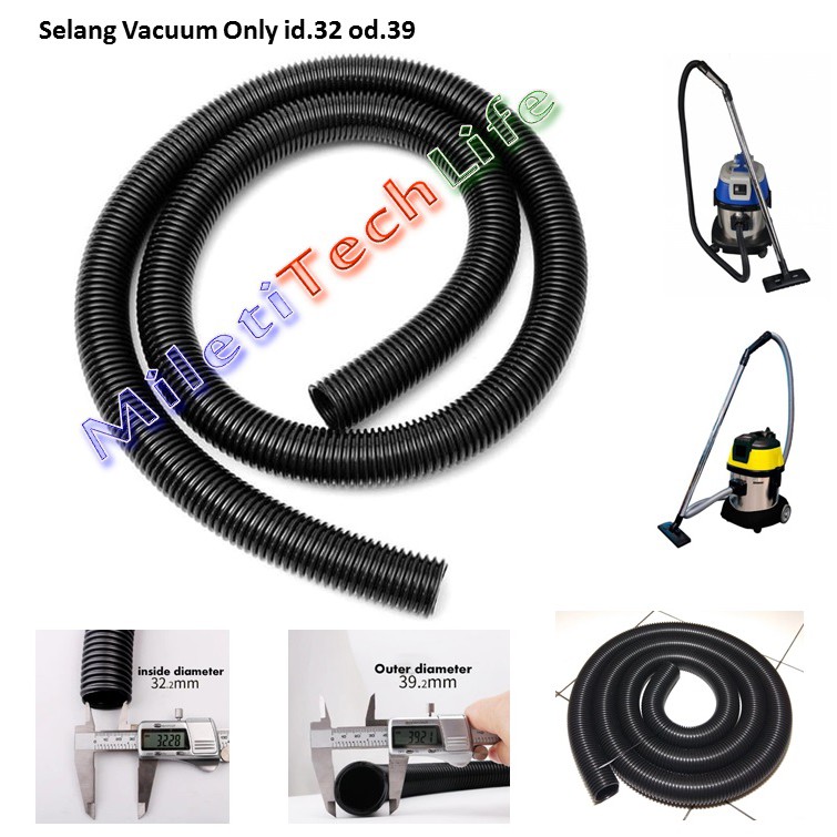 Selang Vacuum Cleaner id32 od39 2.5meter Flexible EVA for Vacuum Krisbow Alphalux dll