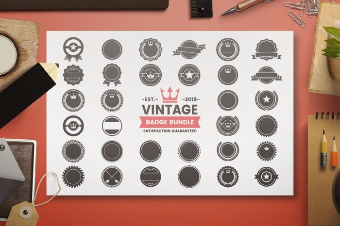 395 Vintage Generator Toolkit - Photoshop &amp; Illustrator