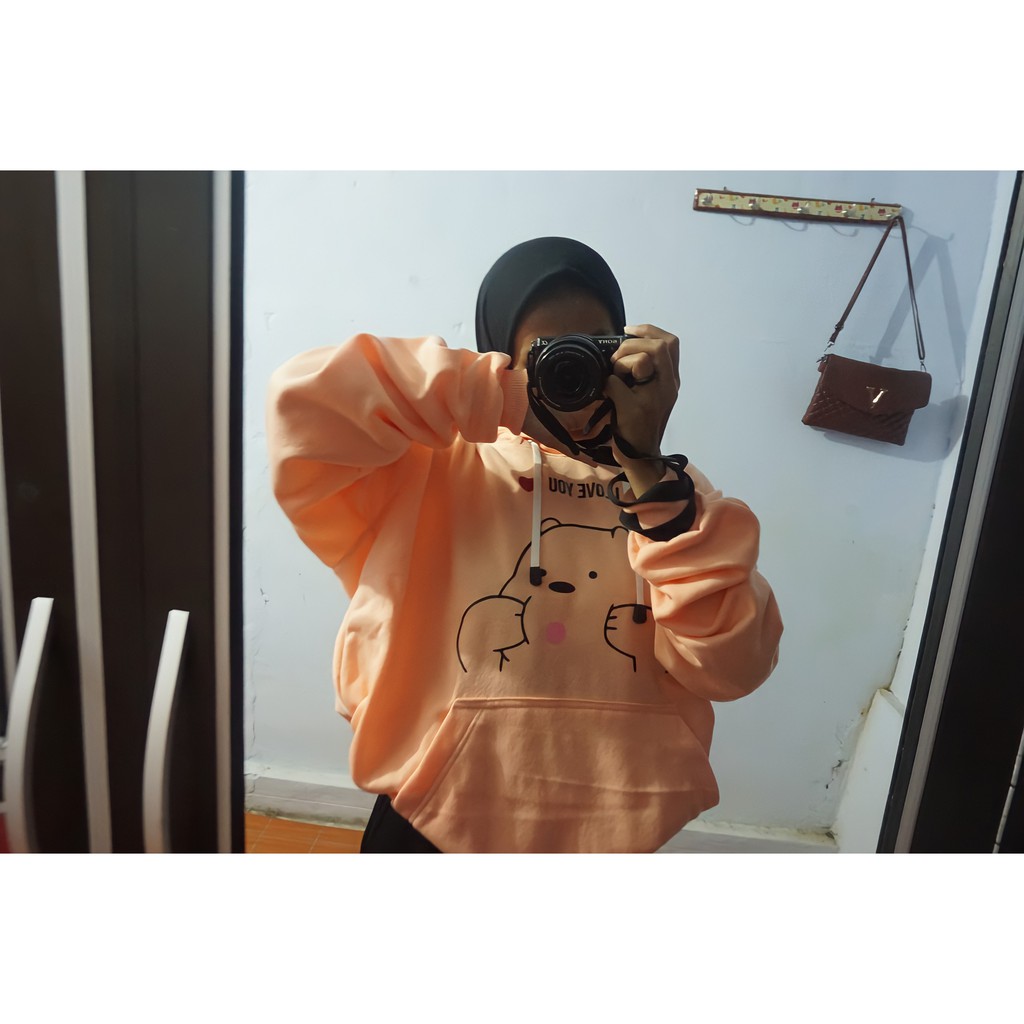 WE ARE BEAR / sweater wanita JUMBO / atasan wanita / hoodie wanita / atasan wanita terlaris / hoodie-1