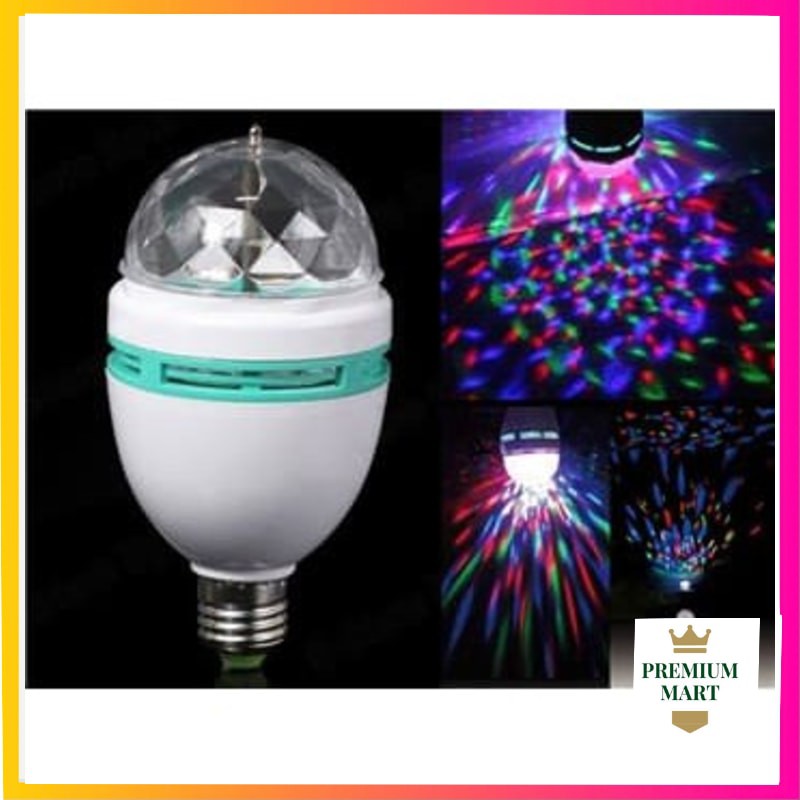 Lampu Disko Disco Full Warna Led Putar Kolour Rainbow rgb [PM]