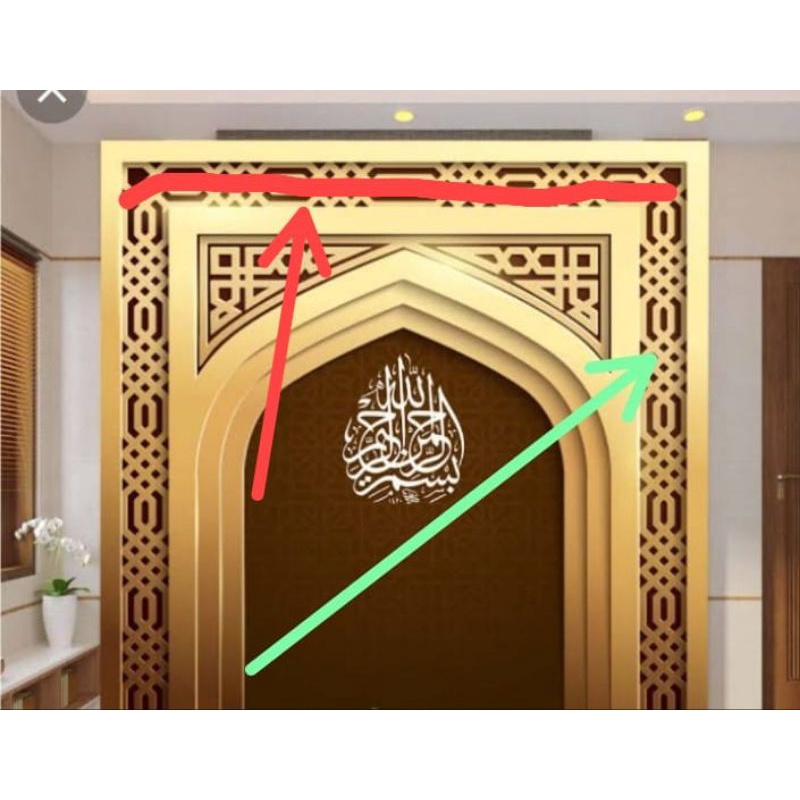 terbaru cetakan panel dinding ornamen masjid 3D  murah / lisplang/ hiasan pilar/ hiasan dinding
