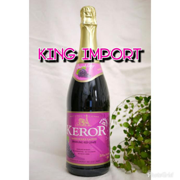 KEROR RED GRAPE SPARKLING JUS MINUMAN SPARKLING JUICE ANGGUR 750ML