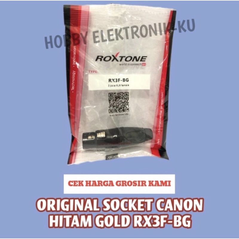 ORIGINAL ROXTONE SOCKET CANON HITAM GOLD RX3F-BG