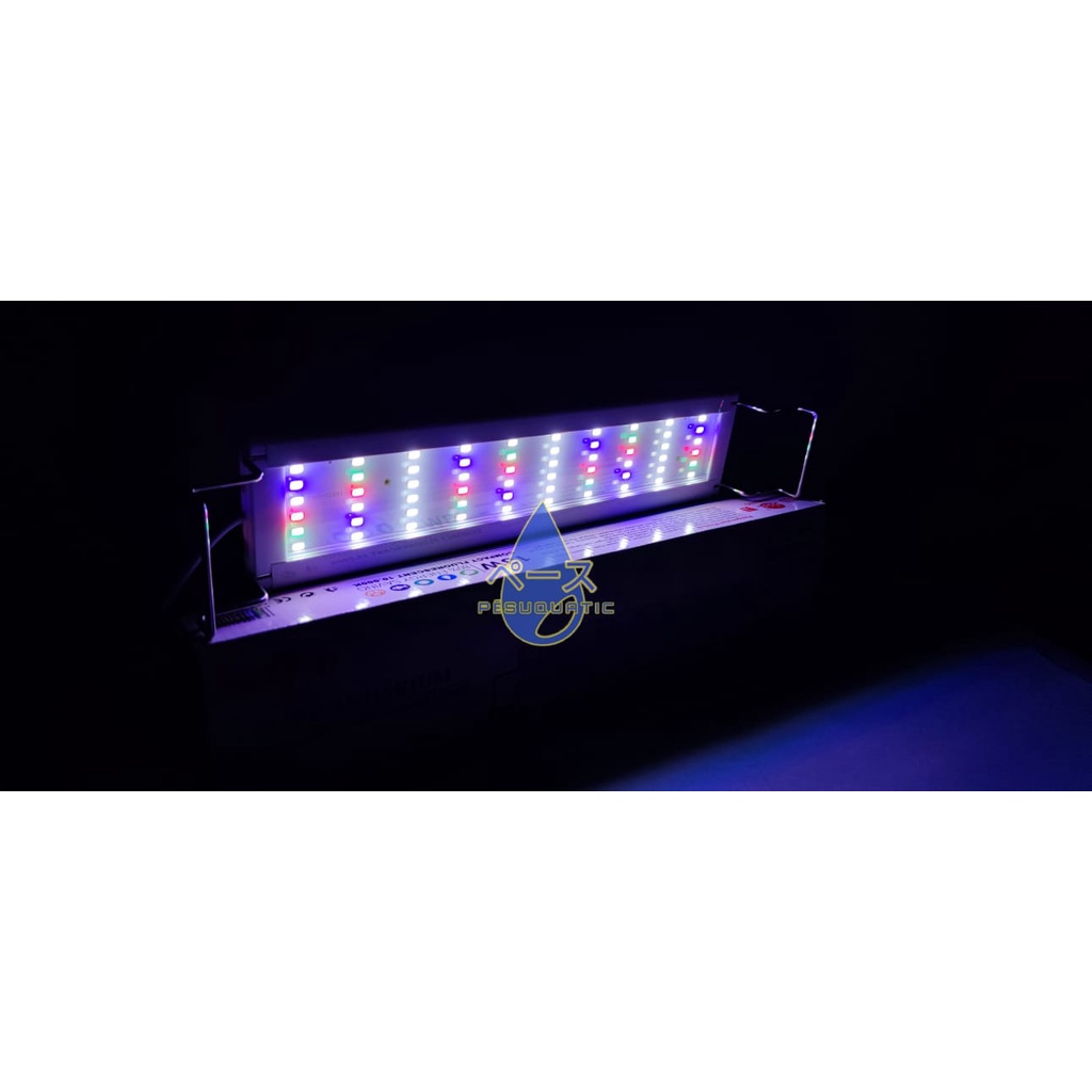 LAMPU AQUARIUM AKUARIUM YAMANO S400 S-400 30-40 CM 12 WATT WRGB