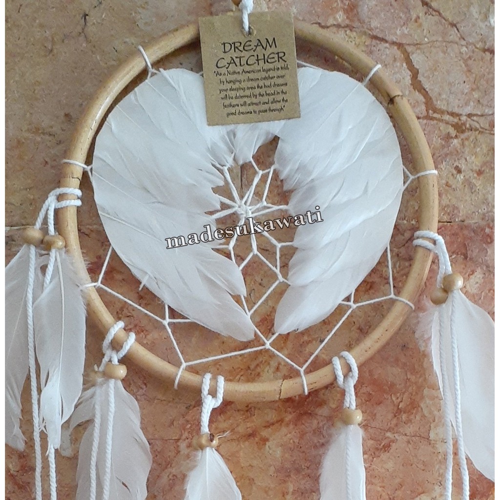 Dream catcher rotan bulu ayam