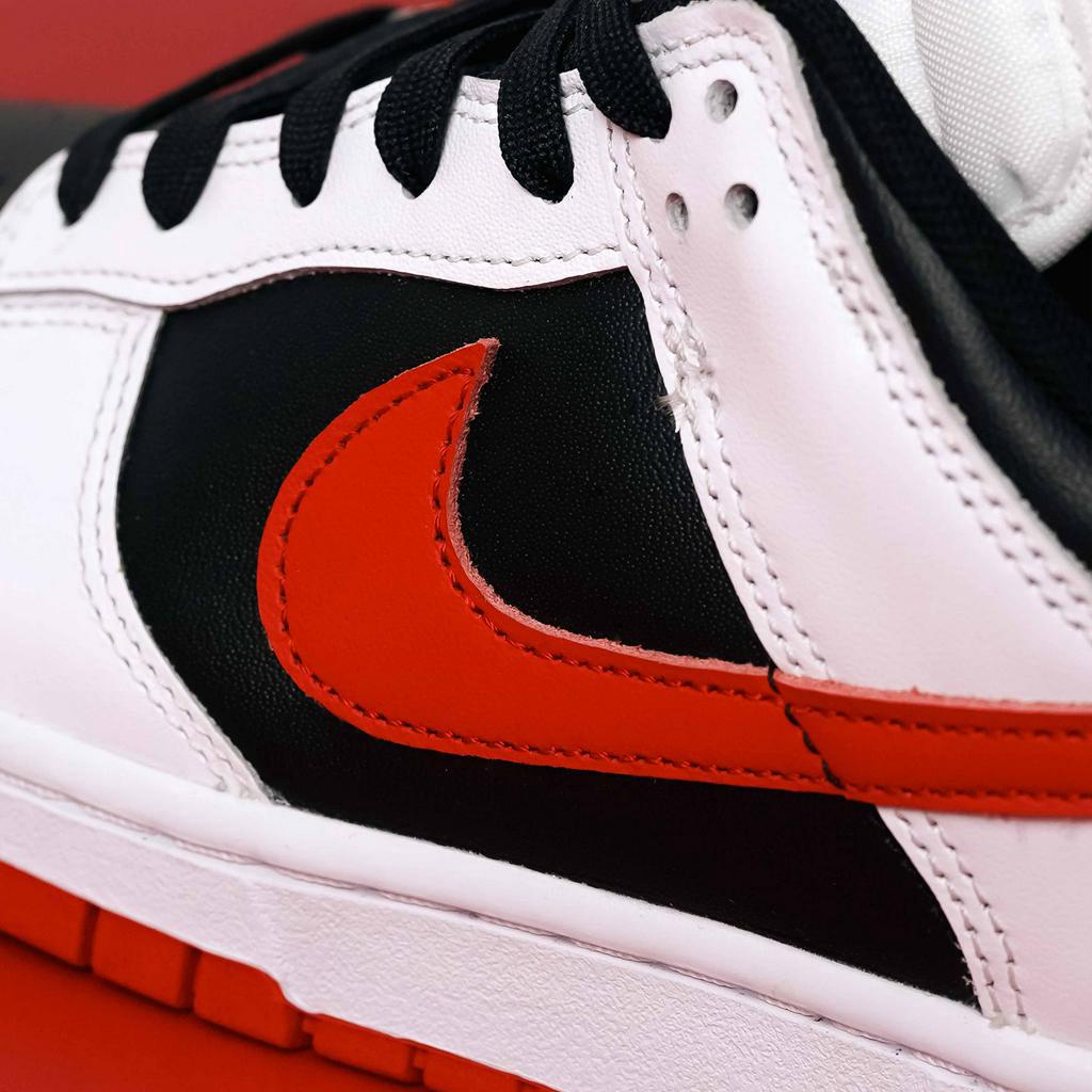 Dunk Low White Black University Red Men