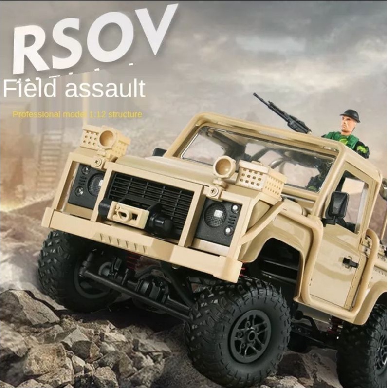 Mobil Remote Control Jeep  Army MN-96 MN96 MN 96 RSOV 2.4G 1/12 RC Car Military Truck 4WD RTR