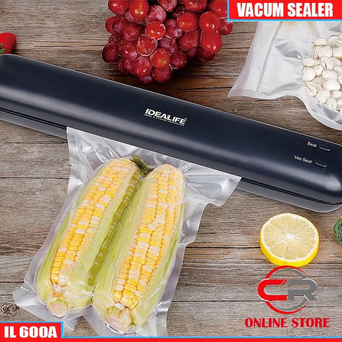 Pembungkus Vacuum IL-600 -IDEALIFE - Food Vacuum Sealer
