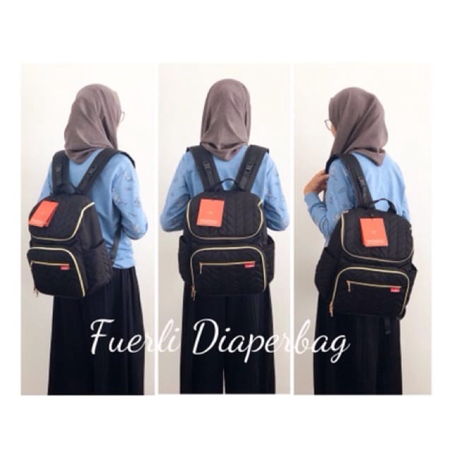 3.3 CRAZY SALE !! DIAPERBAG FUERLI  / TAS DIAPER FUERLI ORIGINAL (set changing pad)