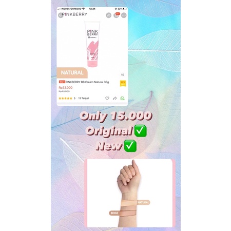 pink berry bb cream ( di kirim random )