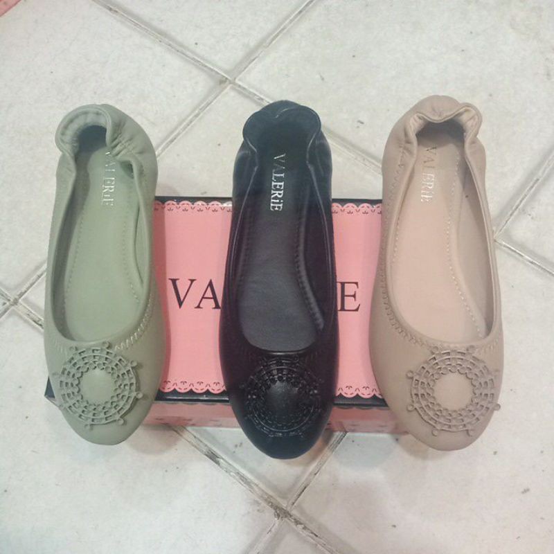 sepatu plat import valerie original full karet terbaru