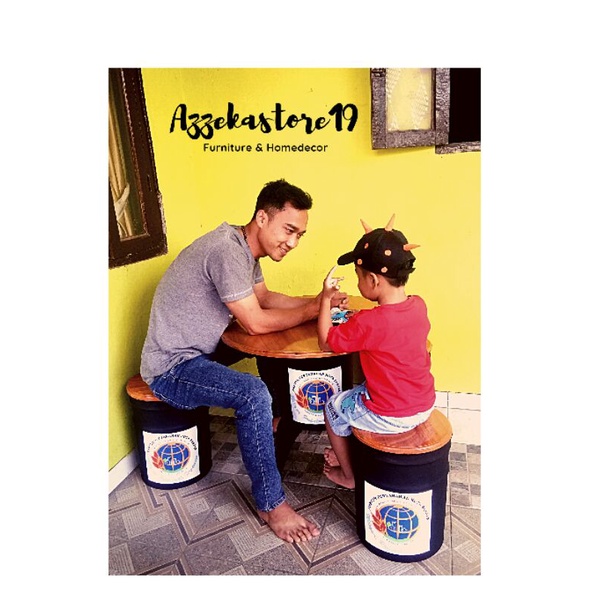 BANGKU TONG/KURSI TONG/SET STOOL KURSI+MEJA TONG MINIMALIS