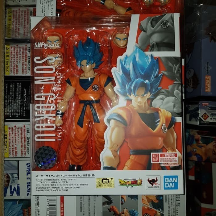 Jual Murah SHF Son Goku Gokou Super Saiyan God Blue Super