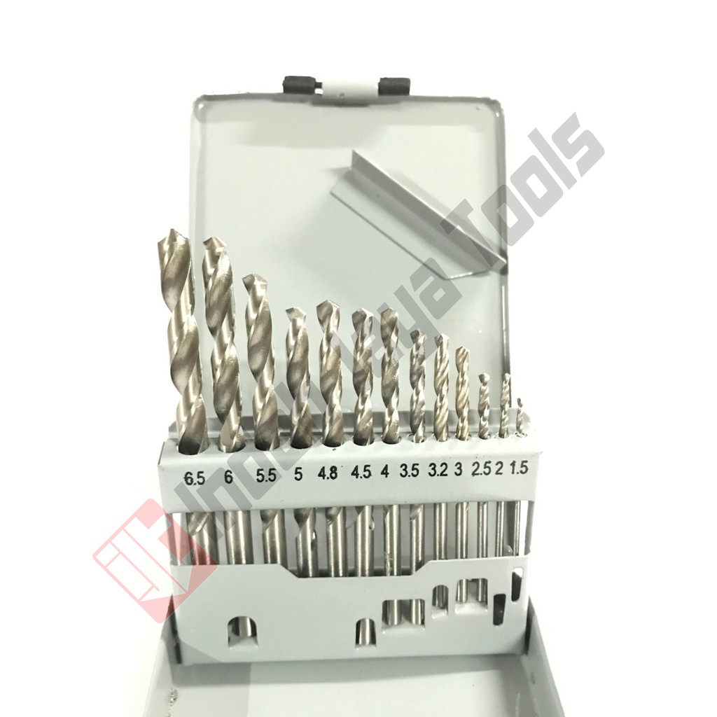 FUJIYAMA Mata Bor Besi Set 13 pcs HSS 1 - 6.5 mm DRILL Set