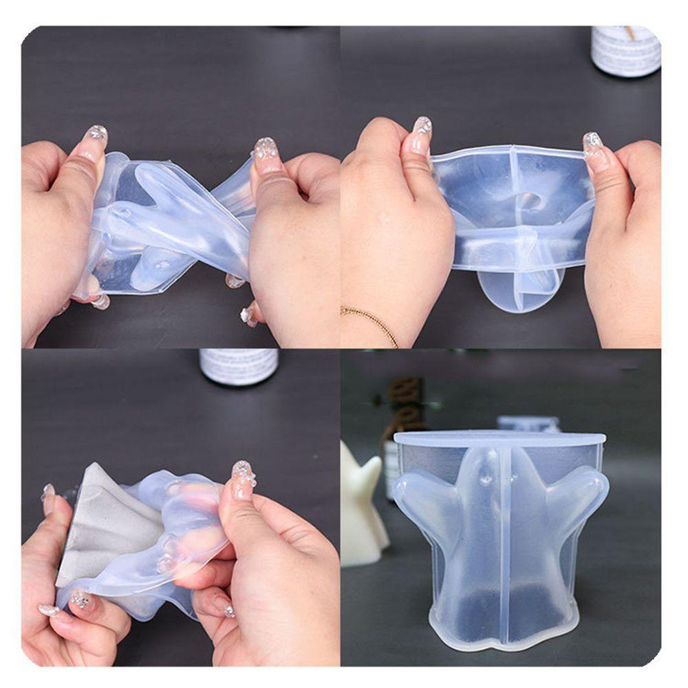 Solighter Cetakan Gypsum Aromaterapi Dekorasi Rumah Lilin Handmade DIY Resin Silicone Mold