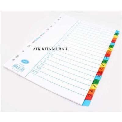 

Pembatas Kertas/ Divider Bantex A-Z (Index) - 6233 00