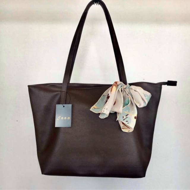 Jana Coffee tote bag zipper series