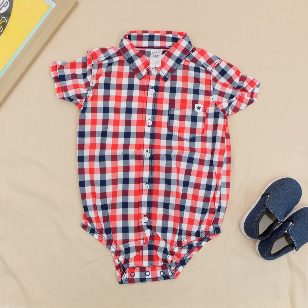 Carter Jumper Anak Bayi Pink Kemeja New Born - 2 Tahun-3