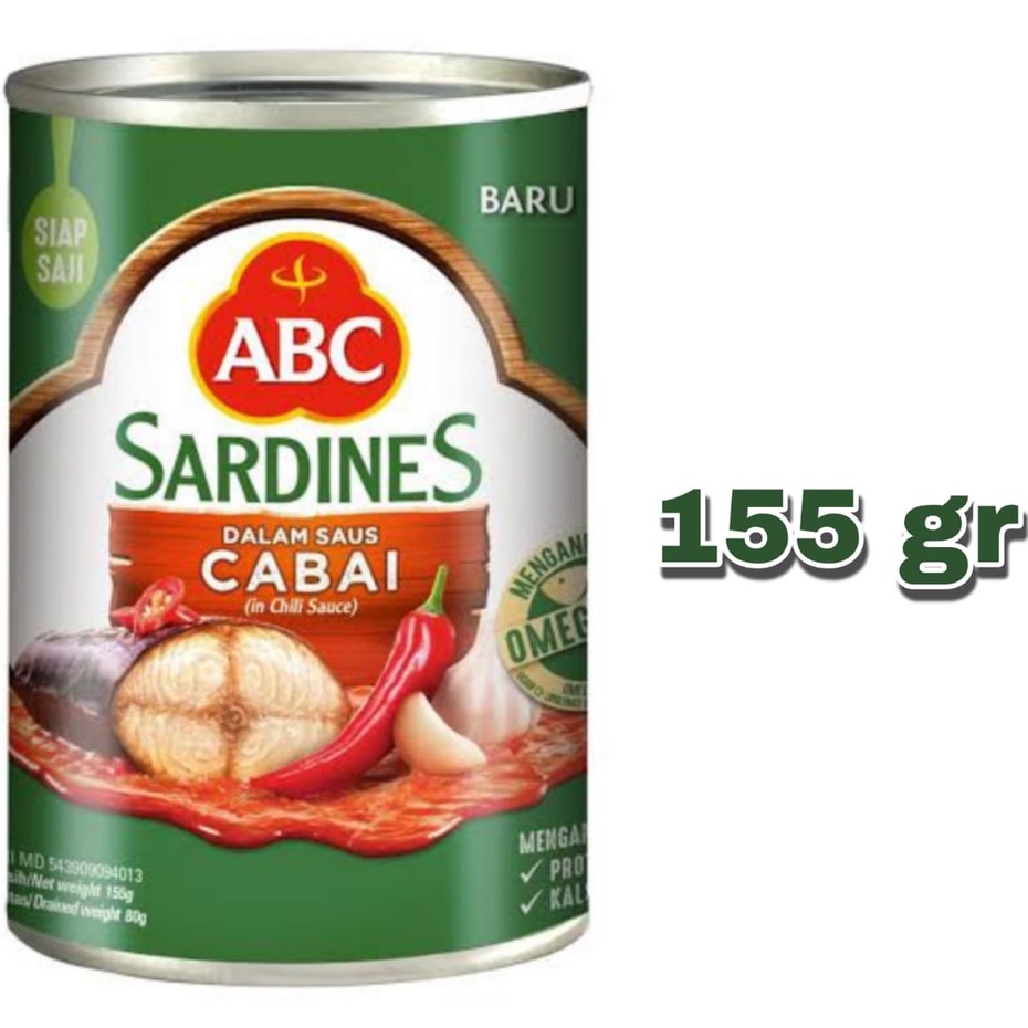 

sarden ABC chili sauce kemasan 155 gr dan 425 gr