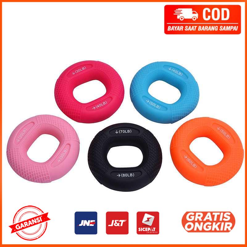 Silicone Ring Hand Grip Olahraga Finger Power 70 80LB