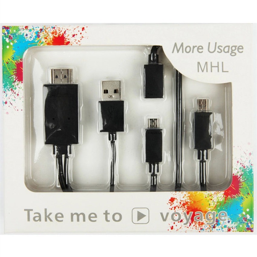 MHL Kit to HDMI Cable Adapter HDTV Video Output Micro USB Kabel