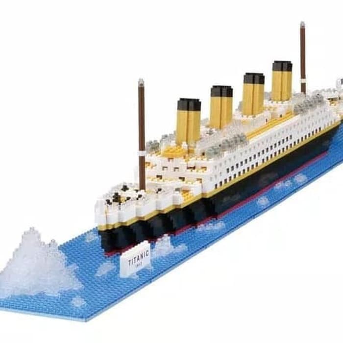 mainan anak lego nano titanic original 3D