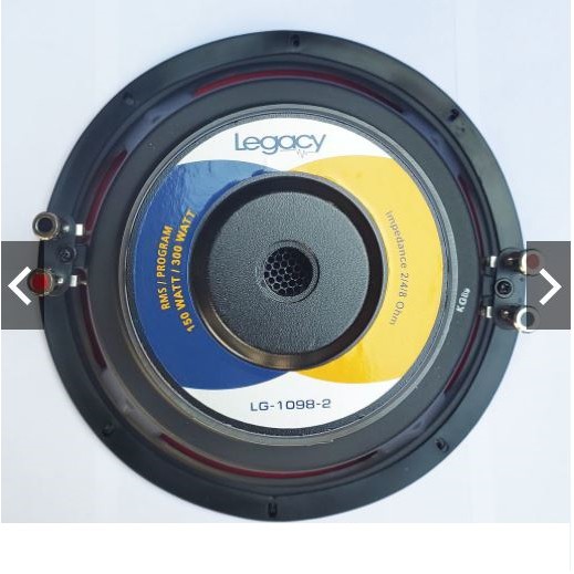 SPEAKER 10 INCH SUBWOOFER LEGACY LG 1098 300 WATT DOUBLE COIL