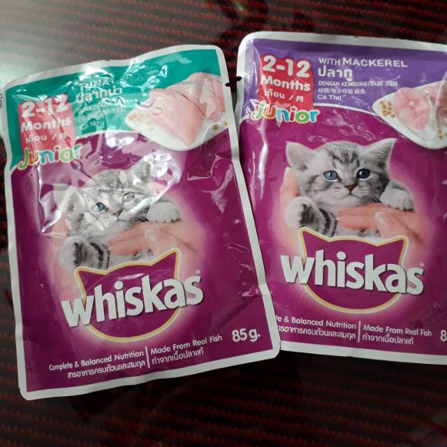Whiskas junior 2-12 bulan