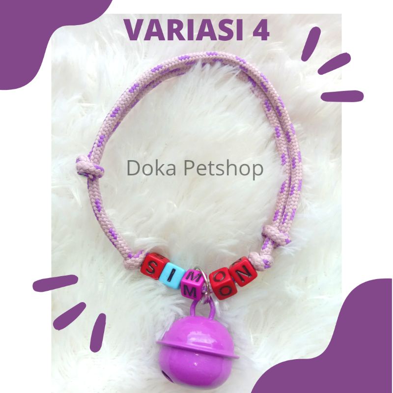 Kalung Kucing Prusik Lonceng UFO 22 mm