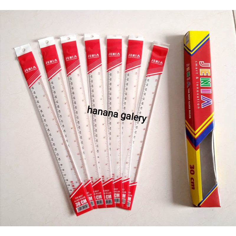 

penggaris ZENIA/BAZIC 30cm /1pak isi 12pcs