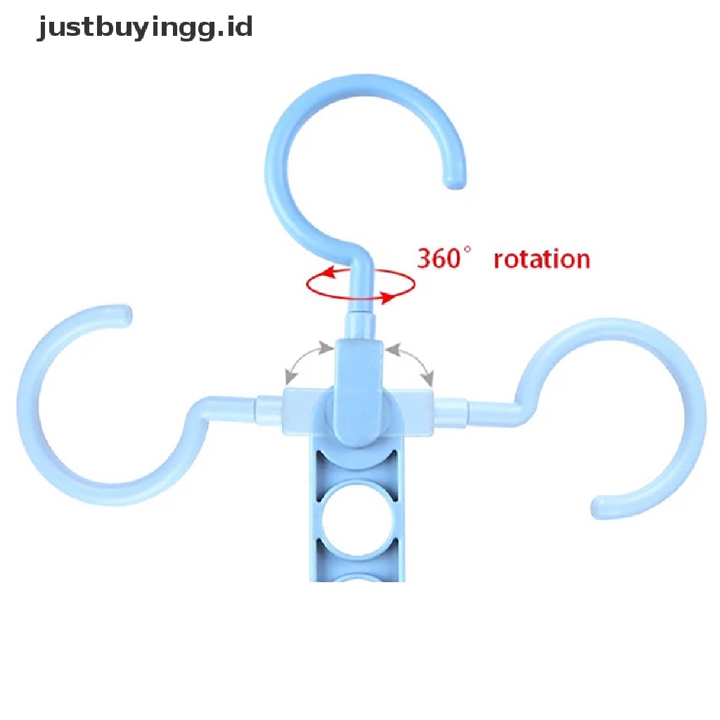 [justbuyingg.id] 9 hole magic clothes hanger multifunction folding hanger rotating clothes hanger ID