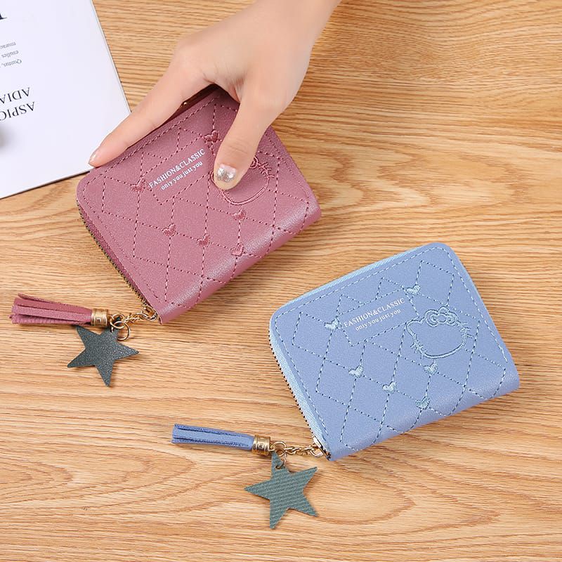 D8859 Dompet Koin Mini Wanita Hello Kitty Import