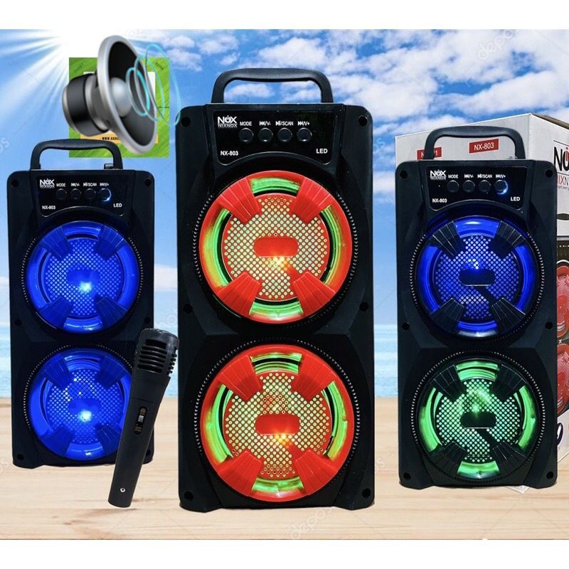 Speaker Nixnox Karaoke Speaker Bluetooth NX-2S88BT NX-2S188BT NX-2S288BT NX-2S388BT NX-2S588BT NX-501 NX-801 NX-802 NX-803 + Microphone#speaker#speakerbluetooth#speakerbluetoothmurahh