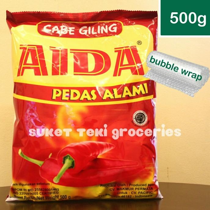 

Diskon Cabe Bubuk Giling Aida 500 gr Bumbu Tabur Cabai Asli Premium READY Diskon