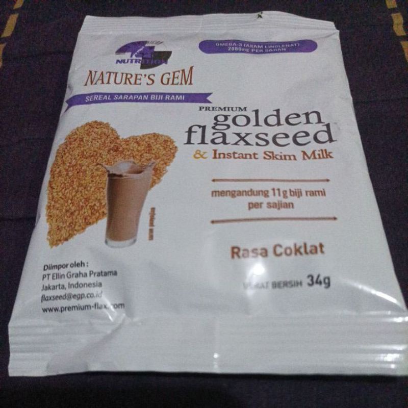 

Nature's Gem Premium Golden Flaxseed & Instant Skim Milk
