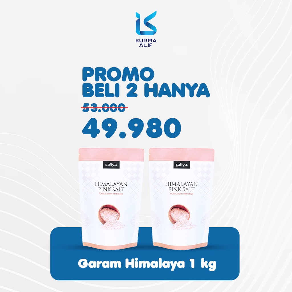 Garam Himalaya Pink Salt 1 Kg Original Premium SAFIYA HERBAL