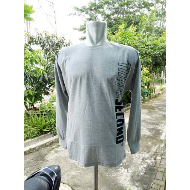 Kaos 3second lengan panjang, original