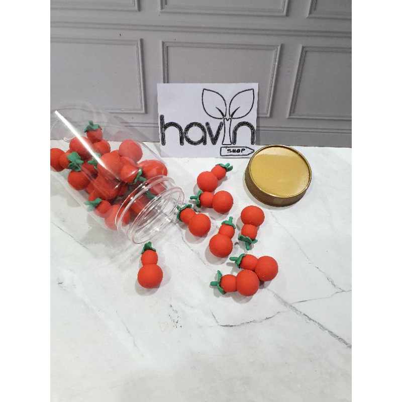 Stip/hapusan/penghapus murah lucu dalam TOPLES-LABU MERAH