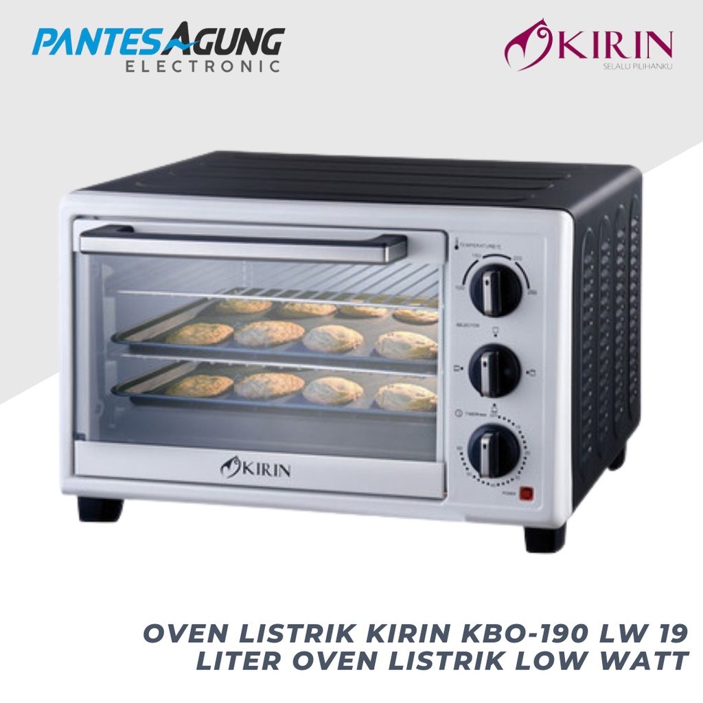 Oven Listrik Kirin KBO-190 LW 19 liter Oven Listrik LOW WATT