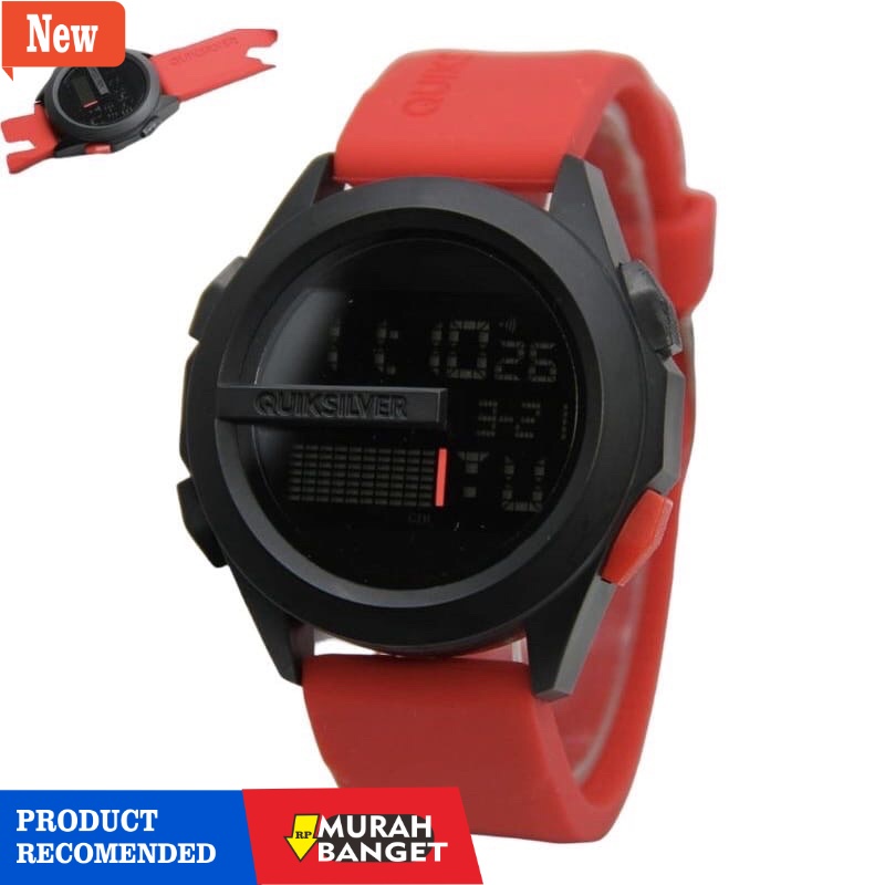 Jam digital pria terbaik- JAM TANGAN PRIA KEREN TERBARU 2021 ANTI AIR QUIKSILVER DRONE DIGITAL RUBBE