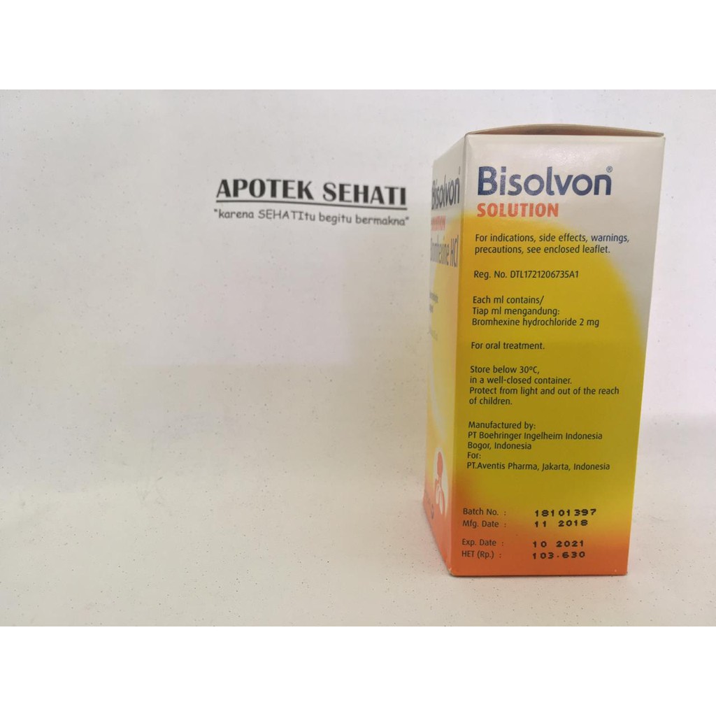 BISOLVON SOLUTION 50ML PENGENCER DAHAK MUCOLITYC