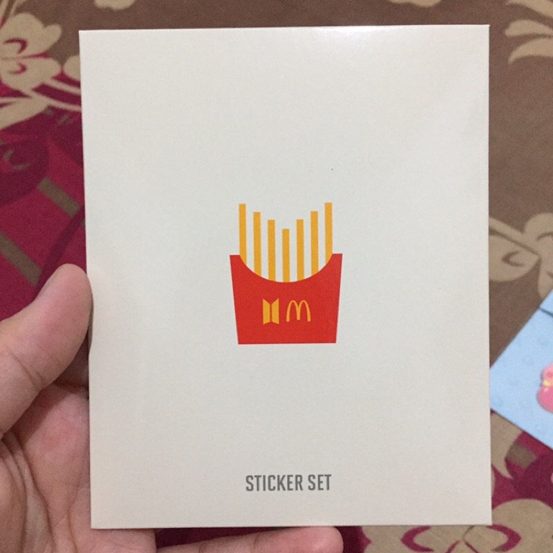 READY STOCK BTS MCDONALD’S STICKER OFFICIAL MERCHANDISE