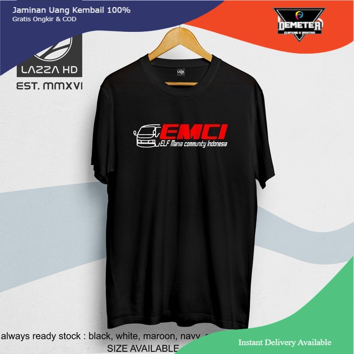 Kaos Tshirt BAJU Distro Elf mania community Indonesia EMCI Terlaris -Mawar