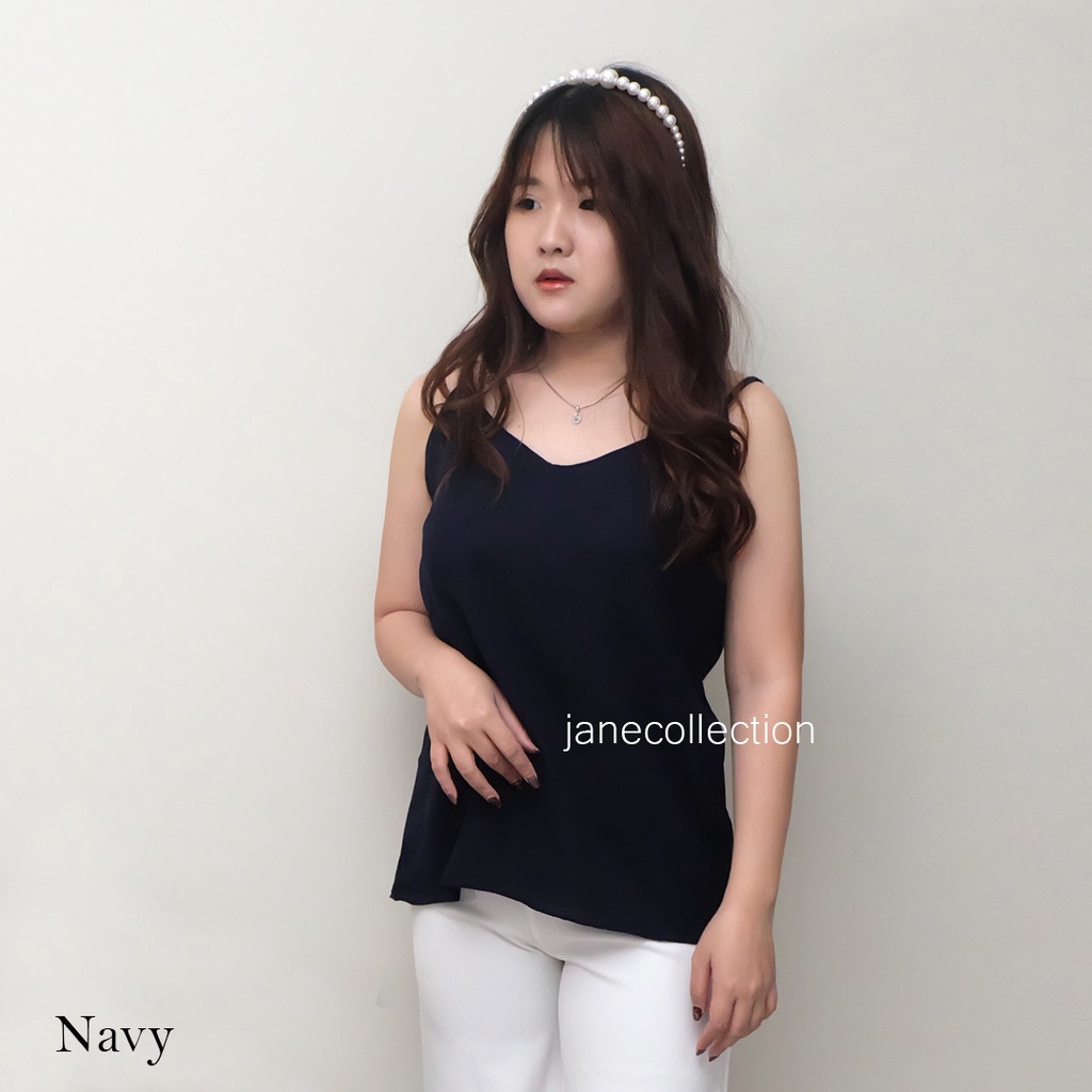 JANE COLLECTION || Basic Camisole - Tank Top Polos Dalaman Blazer Wanita