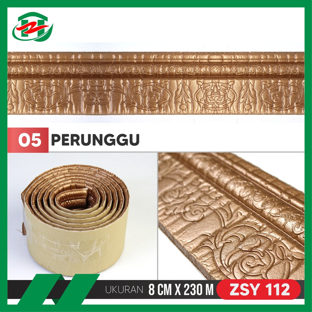 Hongzhuo 230cm Wallborder Wall List 230x8x1,2cm Foam 3D Motif Elegan-PERUNGGU-ZSY112