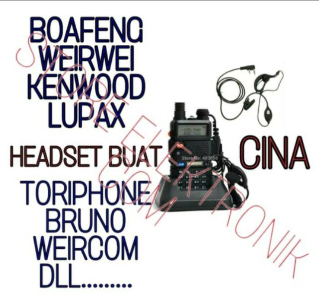 Headset Earphone Handy Talky type Baofeng Dll Radio komunikasi